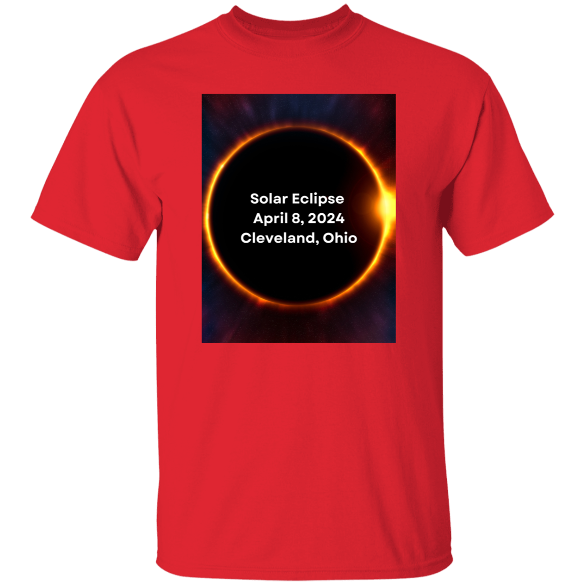 T-Shirt Solar Eclipse April 8 2024 Cleveland, Ohio