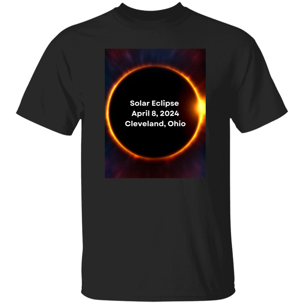 T-Shirt Solar Eclipse April 8 2024 Cleveland, Ohio