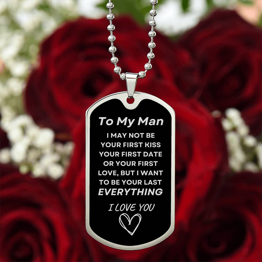To My Man - Military Tag & Chain