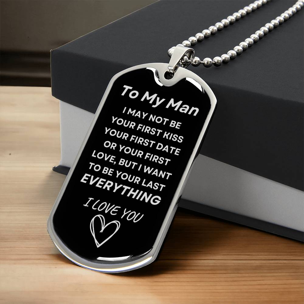 To My Man - Military Tag & Chain