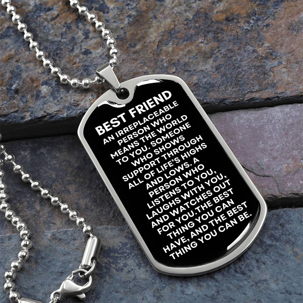 Best Friend - Military Dog Tag & Chain