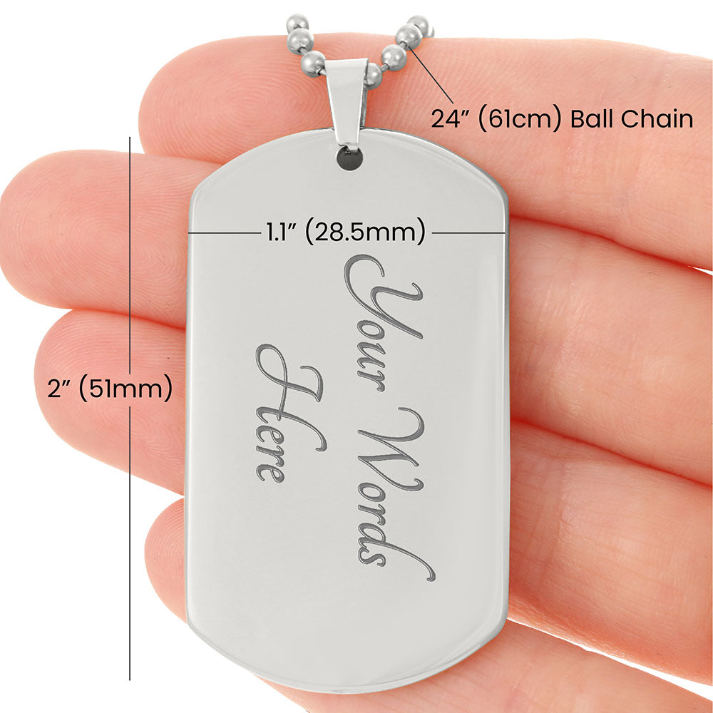 My Son - Military Tag & Chain
