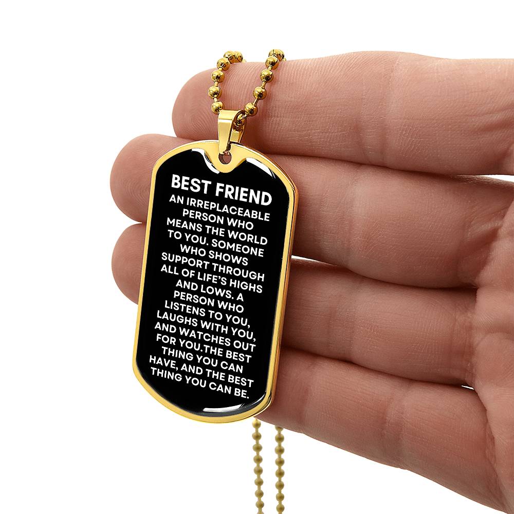 Best Friend - Military Dog Tag & Chain
