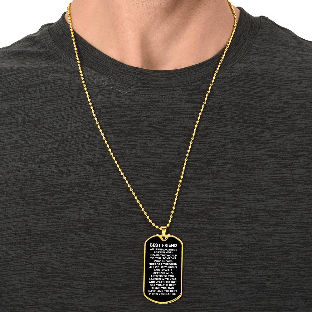 Best Friend - Military Dog Tag & Chain