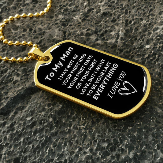 To My Man - Military Tag & Chain