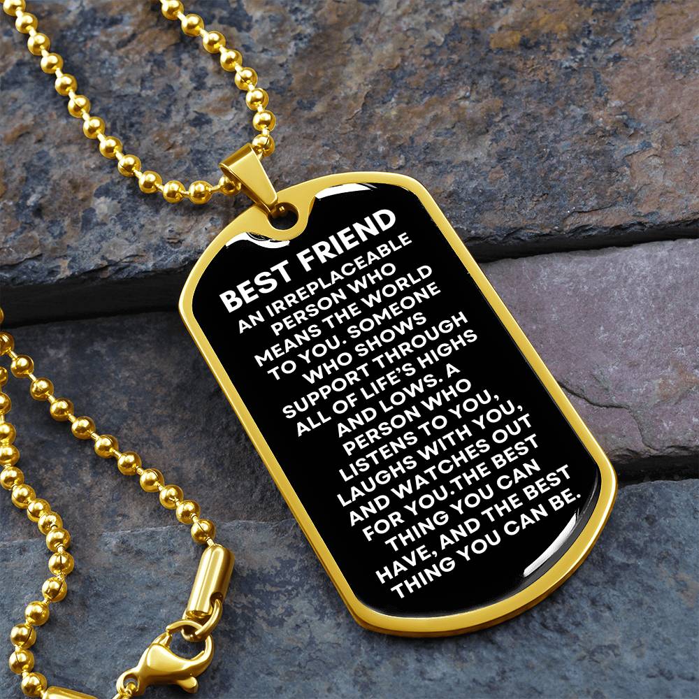 Best Friend - Military Dog Tag & Chain