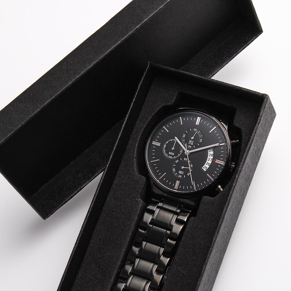 Custom-Engraved Chronograph Watch