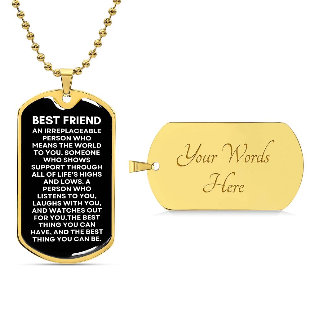 Best Friend - Military Dog Tag & Chain