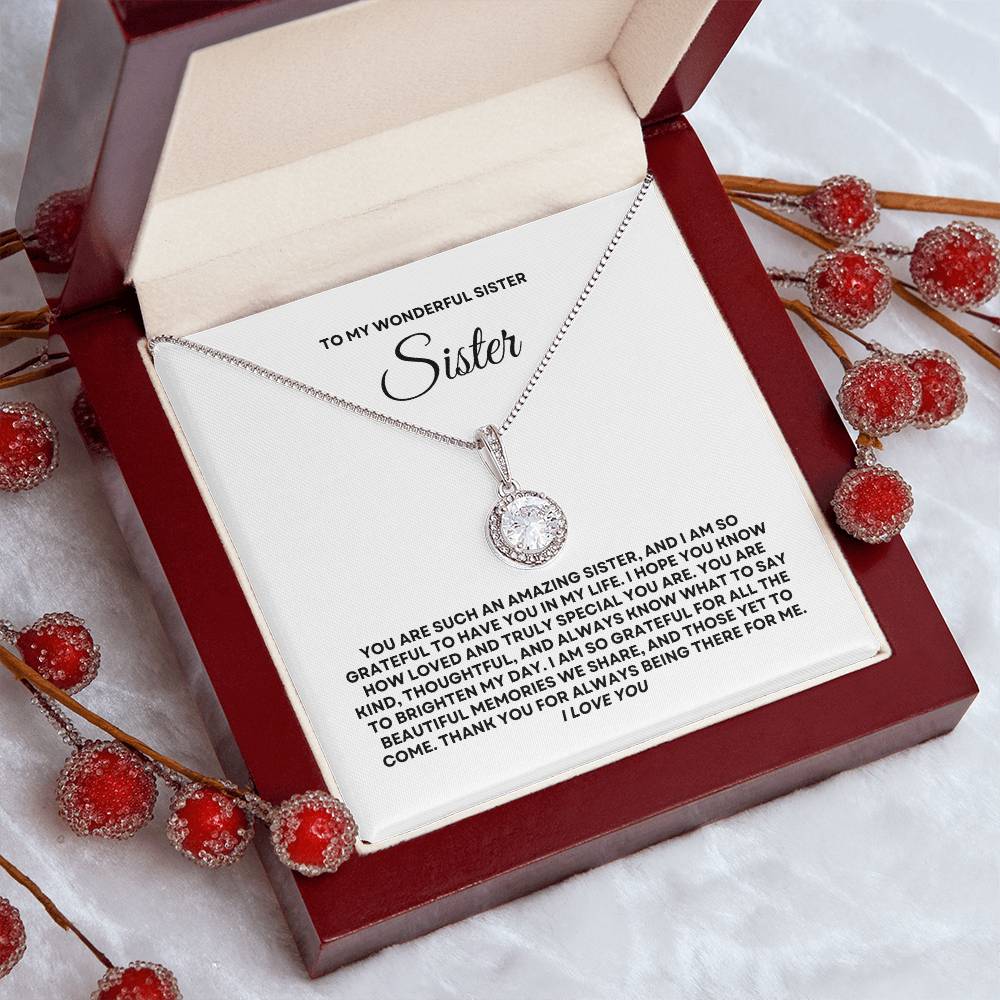To My Wonderful Sister - Eternal Hope Necklace