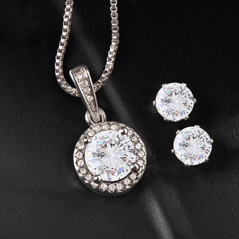 To My Amazing & Beautiful Mom - Eternal Hope Necklace & Earrings Set