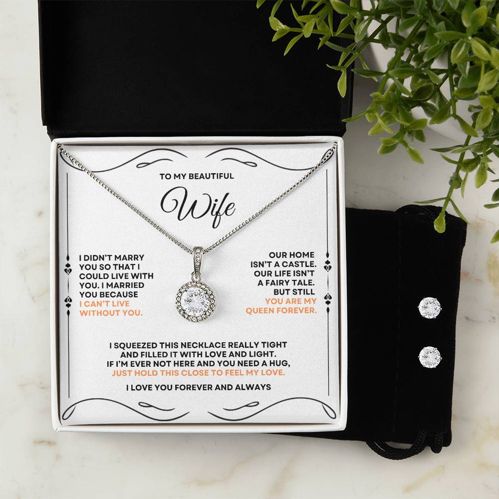 Beautiful Wife - Eternal Hope Necklace & Earrings Set