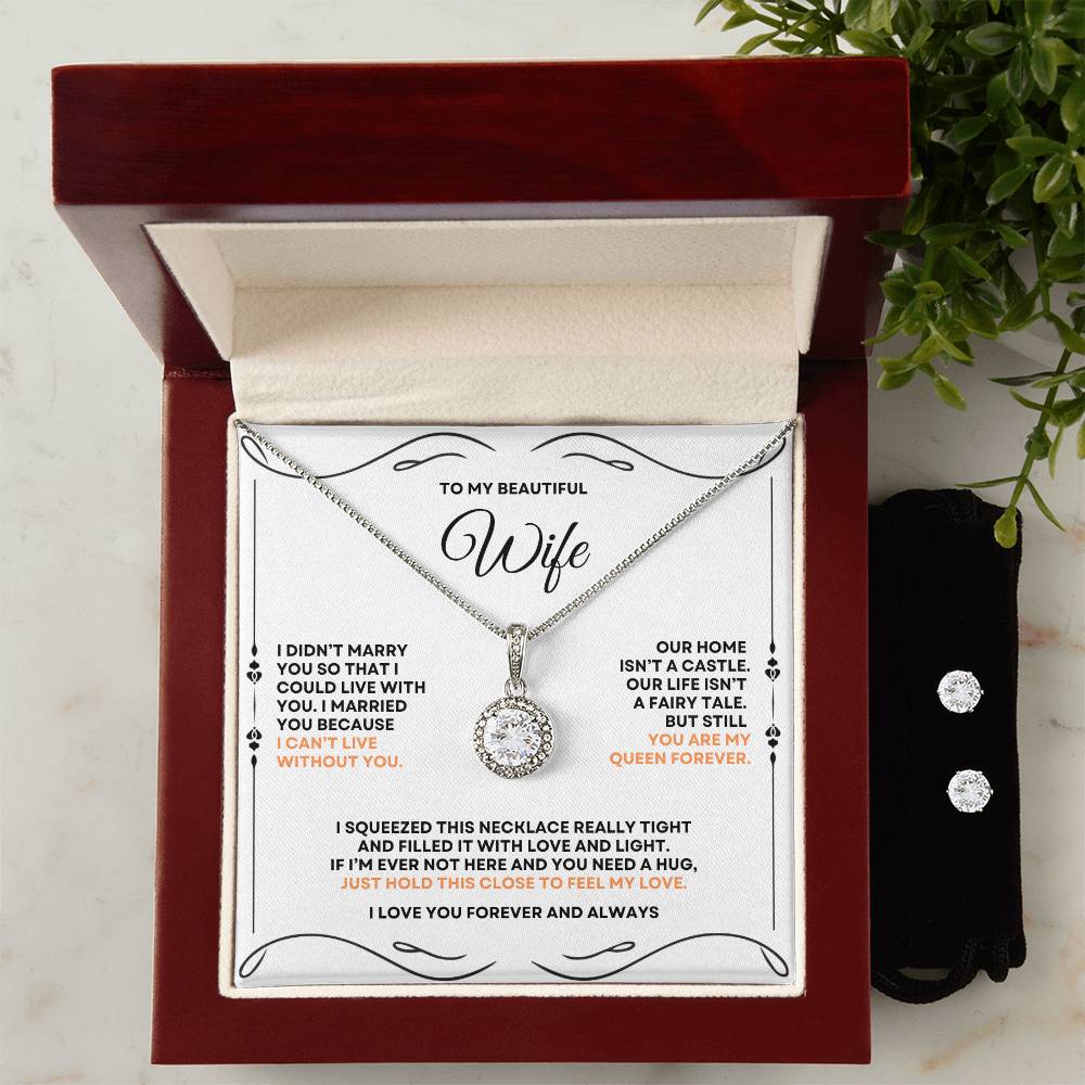 Beautiful Wife - Eternal Hope Necklace & Earrings Set