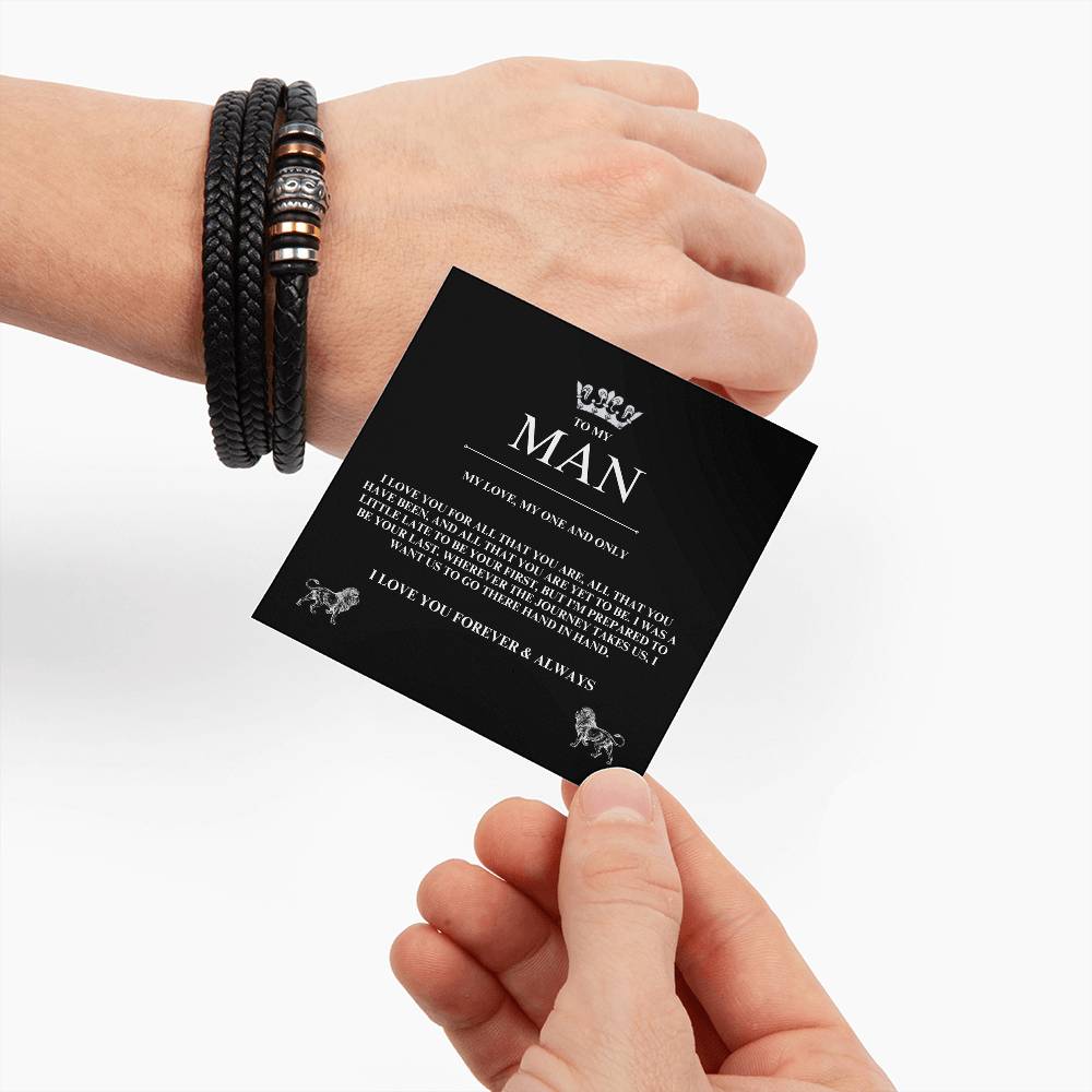 To My Man - Love You Forever Bracelet