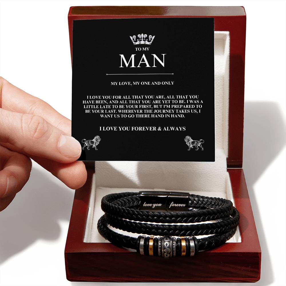 To My Man - Love You Forever Bracelet