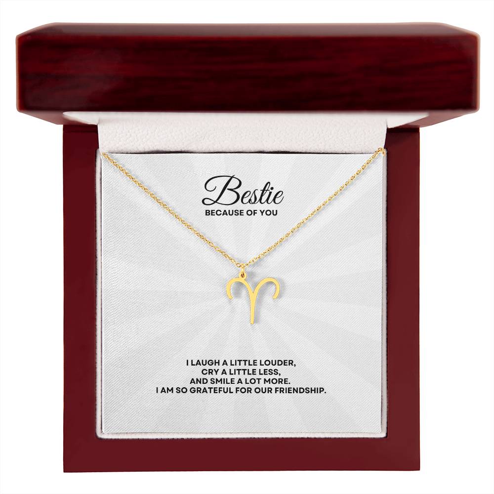 Bestie - Zodiac Symbol Necklace