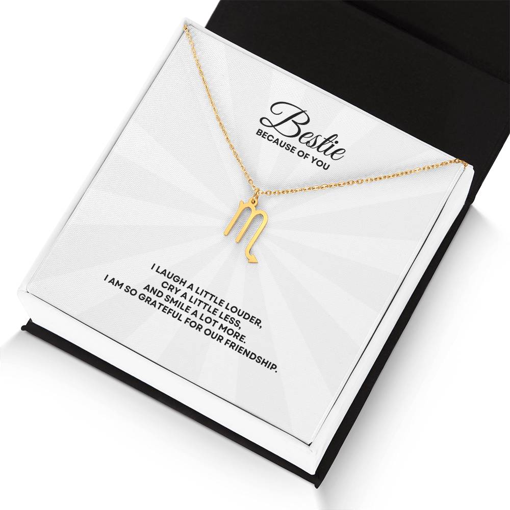 Bestie - Zodiac Symbol Necklace