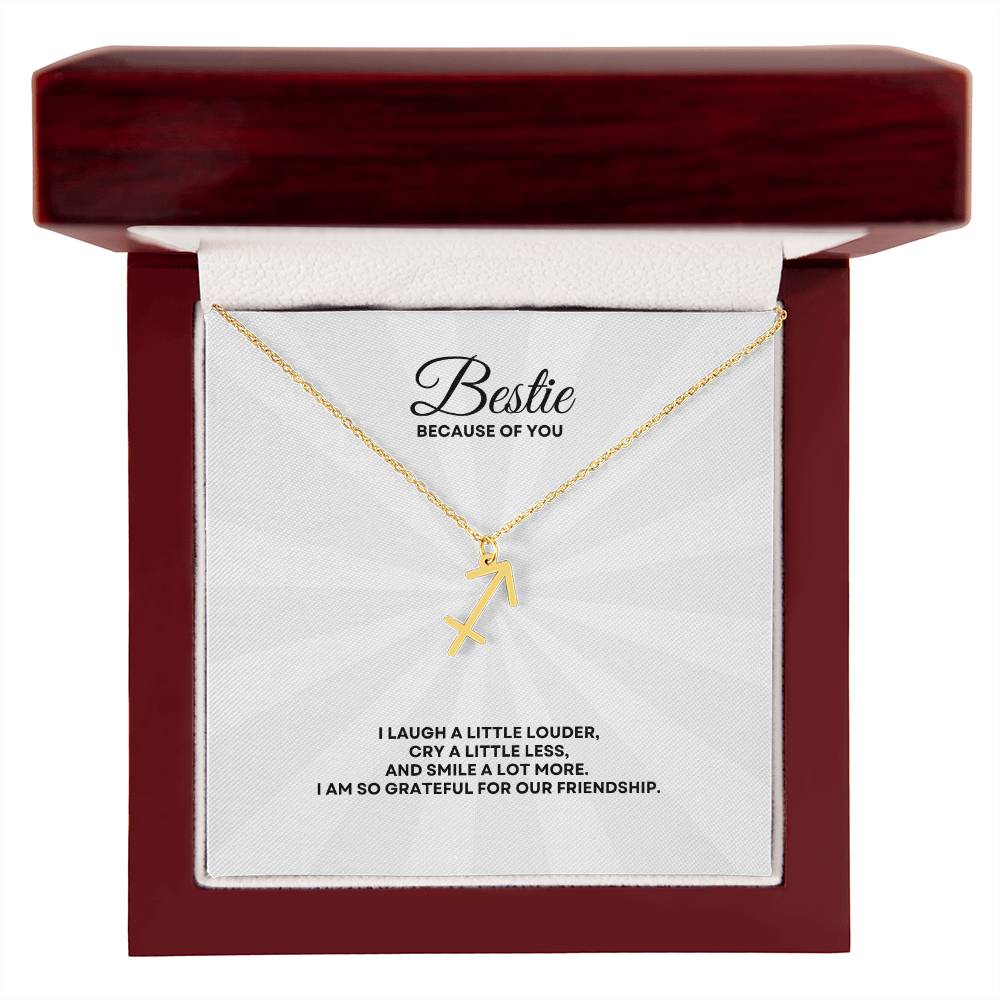 Bestie - Zodiac Symbol Necklace