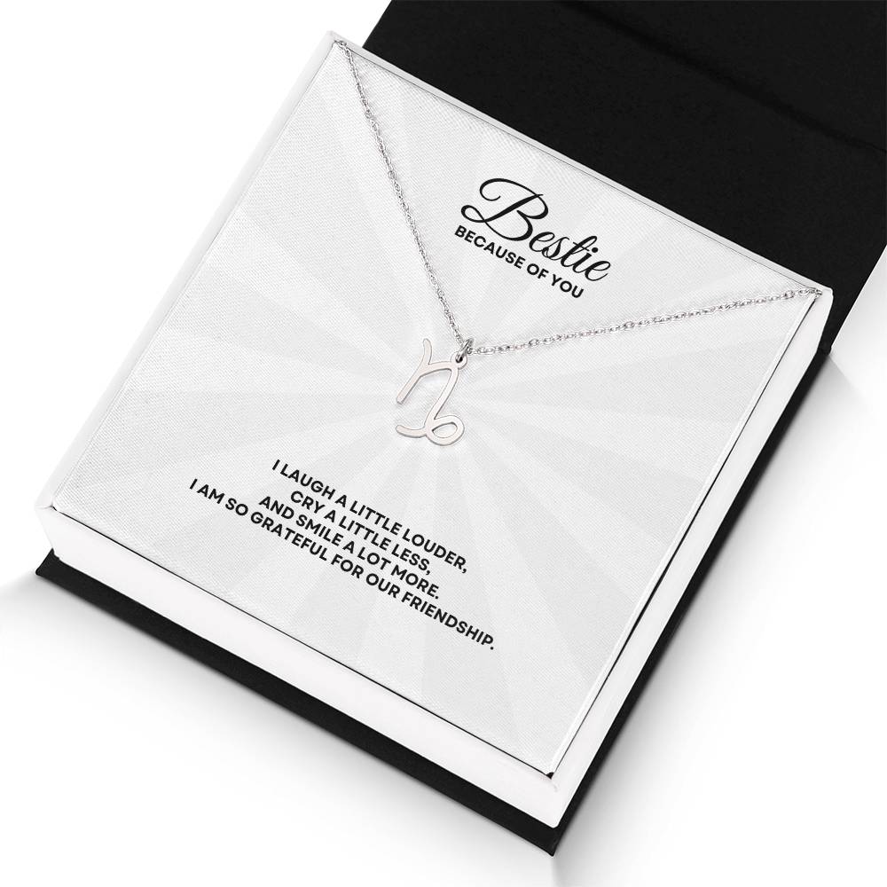 Bestie - Zodiac Symbol Necklace