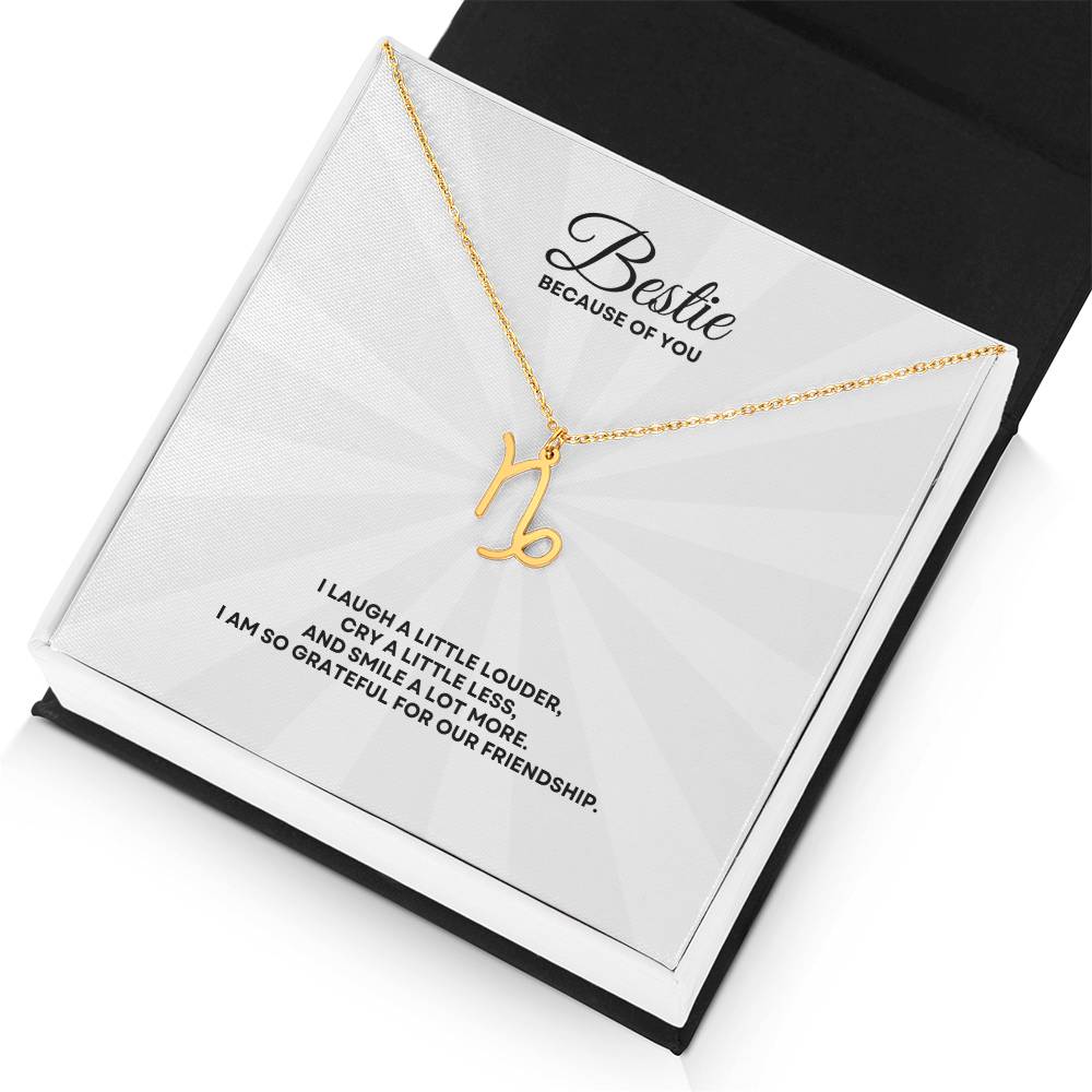 Bestie - Zodiac Symbol Necklace