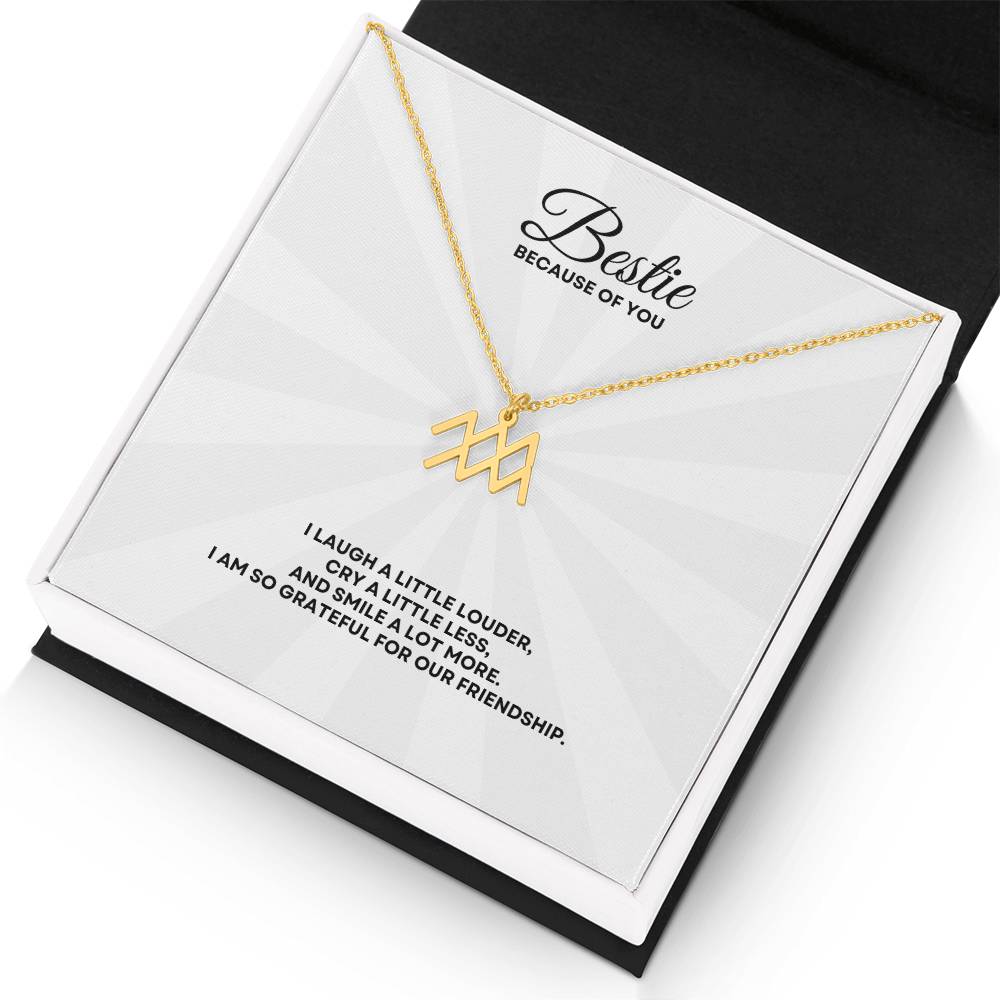 Bestie - Zodiac Symbol Necklace