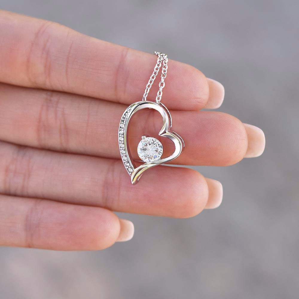 To My Daughter - Beautiful Forever Love Necklace