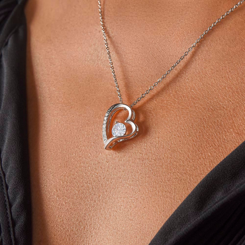 To My Daughter - Beautiful Forever Love Necklace