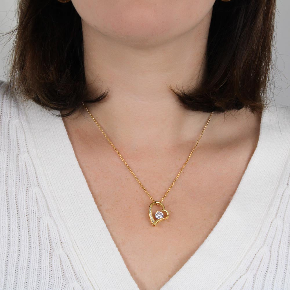 To My Daughter - Beautiful Forever Love Necklace