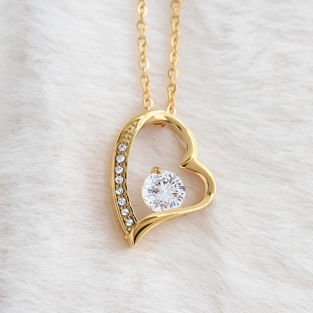 To My Daughter - Beautiful Forever Love Necklace
