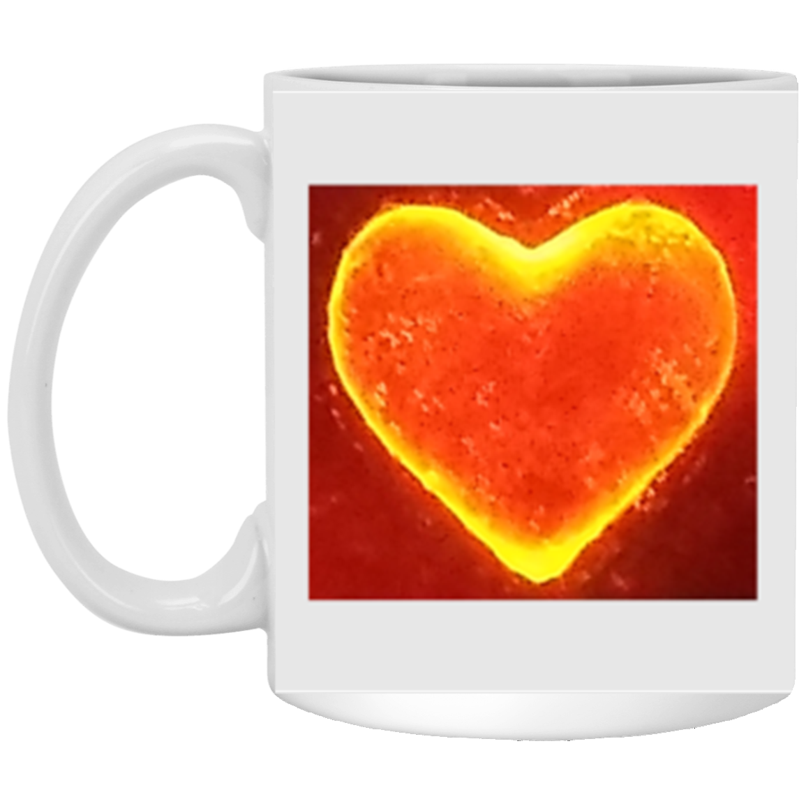 Mug with Heart Ablaze