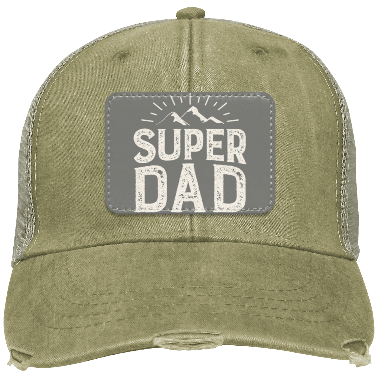 SUPER DAD - Distressed Ollie Cap