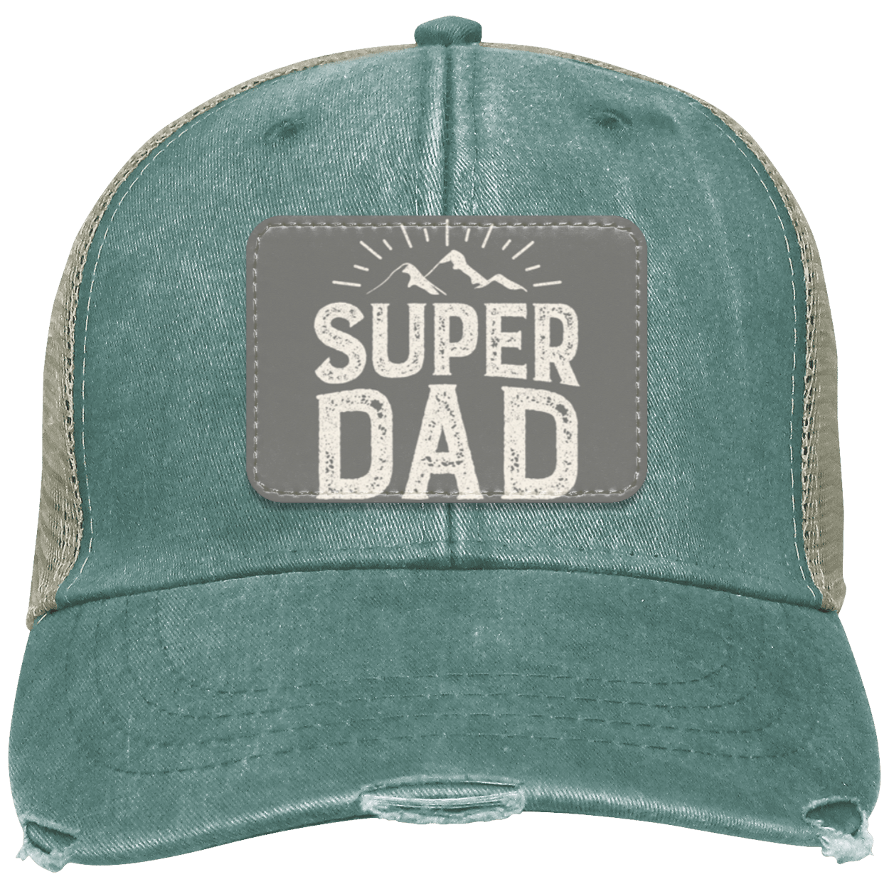 SUPER DAD - Distressed Ollie Cap