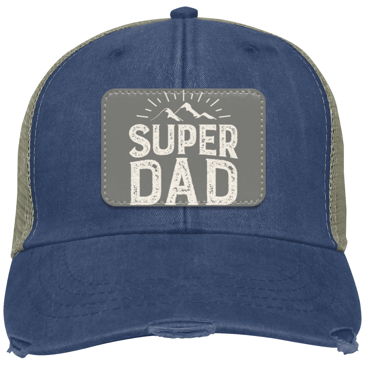 SUPER DAD - Distressed Ollie Cap