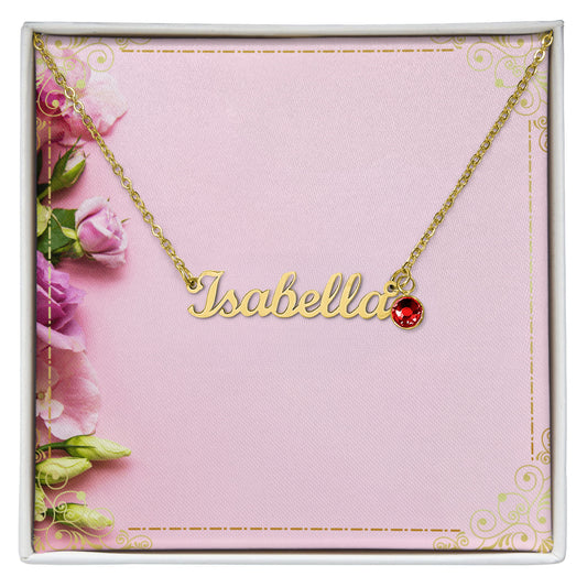 *NEW* Custom Name Necklace & Birthstone