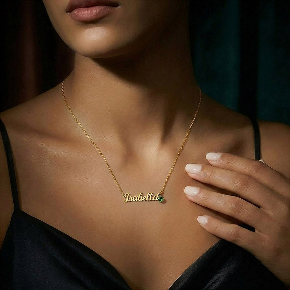 *NEW* Custom Name Necklace & Birthstone