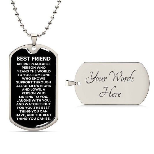 Best Friend - Military Dog Tag & Chain