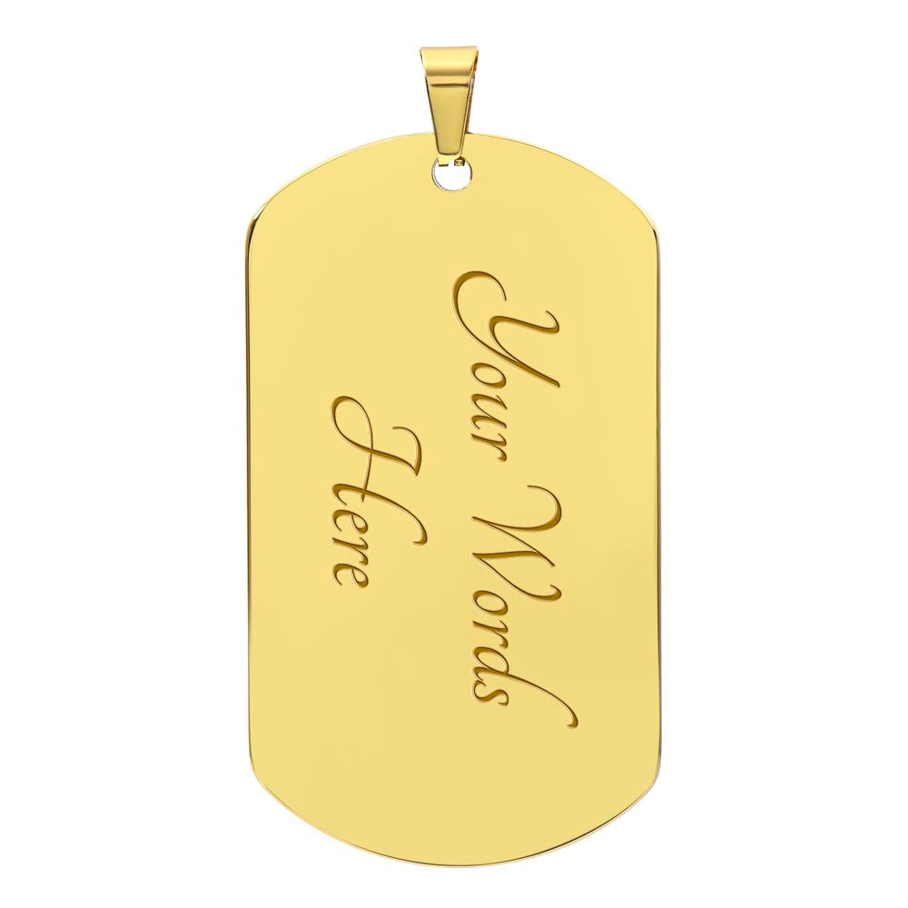 My Son - Military Tag & Chain