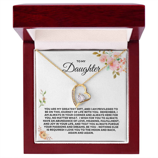 To My Daughter - Forever Love Necklace