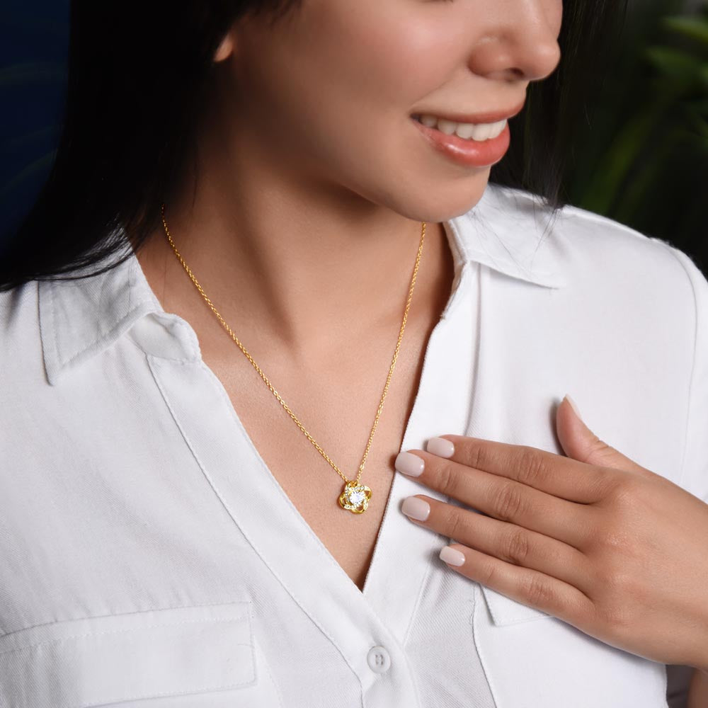 To My Amazing & Beautiful Mom - Love Knot Necklace