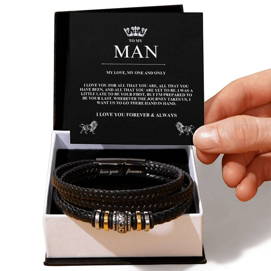 To My Man - Love You Forever Bracelet